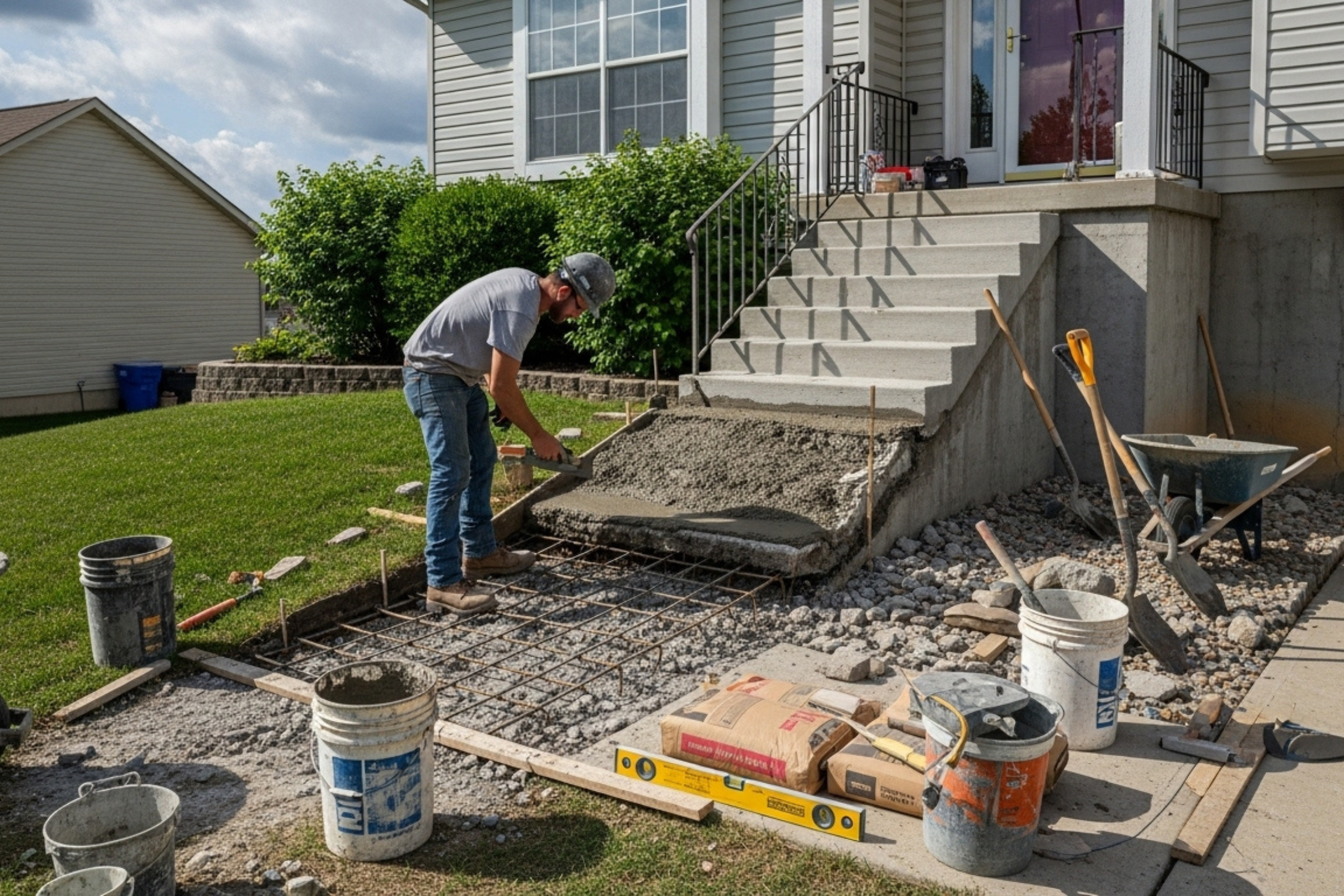 Concrete Stair Installation Service St Peters MO