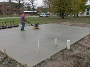 st peters mo concrete slab concrete garage